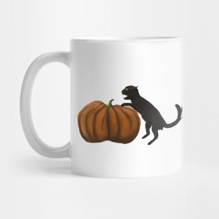 Halloween Beyklog Black cat and pumpkin Mug
